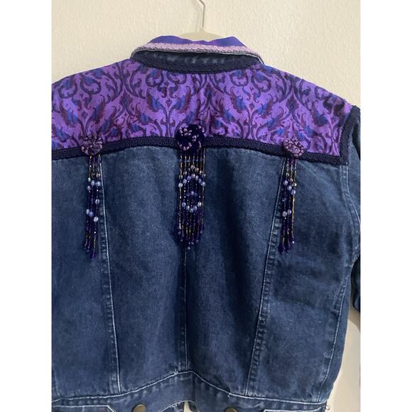 Sergio Valente Denim Button Jacket Womens Size Medium Y2K - Picture 6 of 10